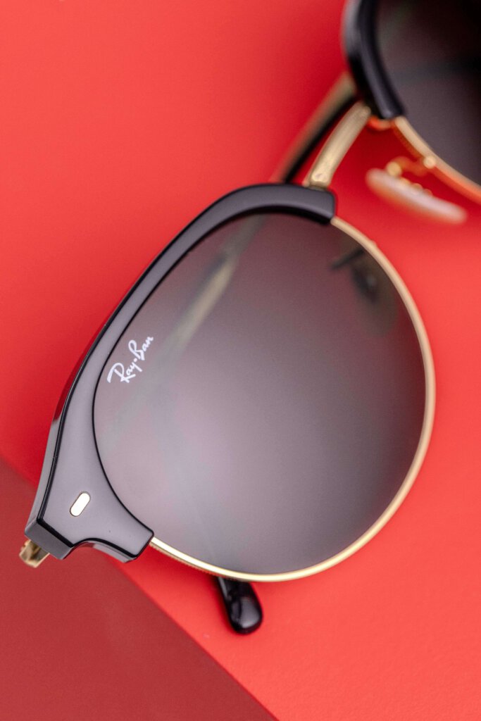 Closeup of RayBan sunglasses